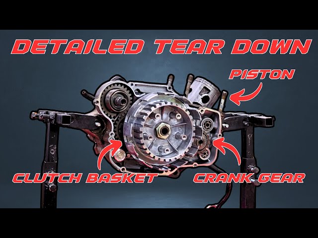 Explaining Every Part In A Two Stroke Dirt Bike Engine WITH Engine Teardown