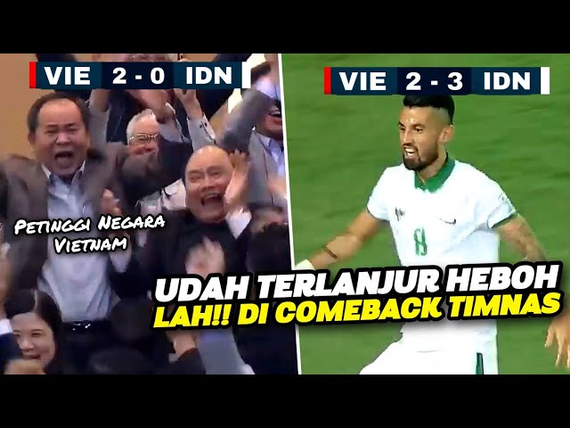 MOMEN MEMBANGGAKAN 🔥Ketika Timnas Indonesia Permalukan Vietnam di Depan Pejabat Negaranya