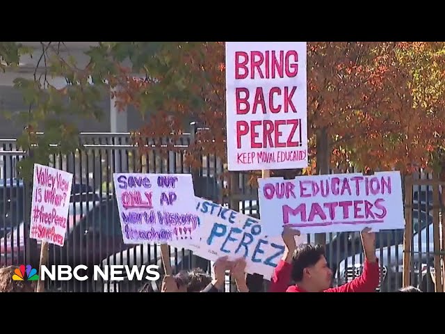 California students walk out after teacher put on leave for post-election rant