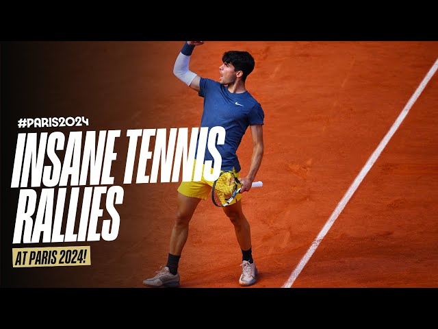 Insane tennis rallies at #Paris2024 🎾