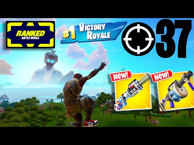 37 Elimination Solos "Ranked Battle Royale" Gameplay Wins (Fortnite Chapter 2 Remix PS4 Controller)