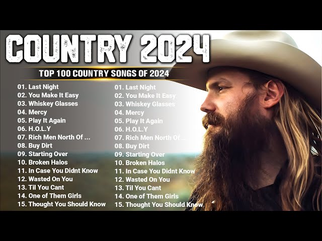 Country Music Playlist 2024 - Chris Stapleton, Luke Combs, Morgan Wallen, Jason Aldean, Brett Young