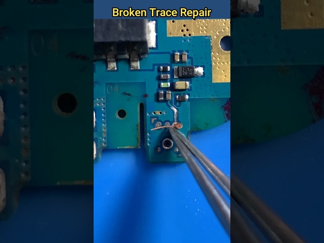 Broken Trace Repair #technology #mobilerepair