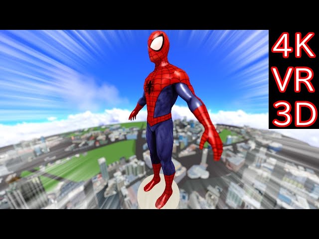 【MMD VR180】Spider Man Fly in Auckland