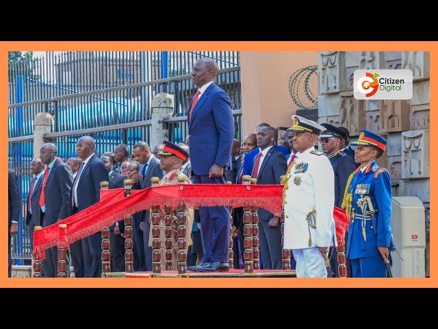 President Ruto arrives at Parliament Buildings ahead of his State of the Nation Address