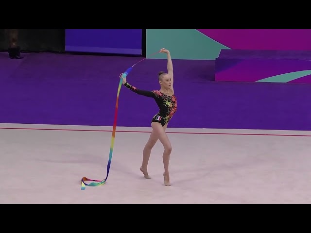 Rhythmic Gymnastics. 2023 Cluj-Napoca WCC. Individual AA. Group C. Clubs & Ribbon