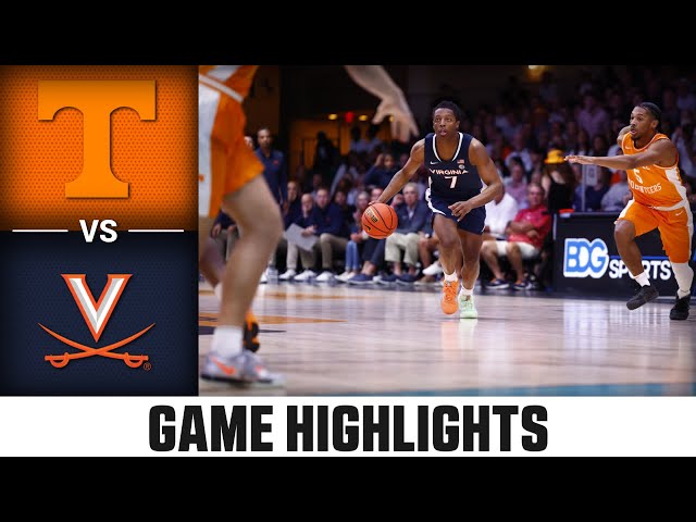 Virginia vs. Tennessee Game Highlights | 2024-25 ACC Men's Basketball