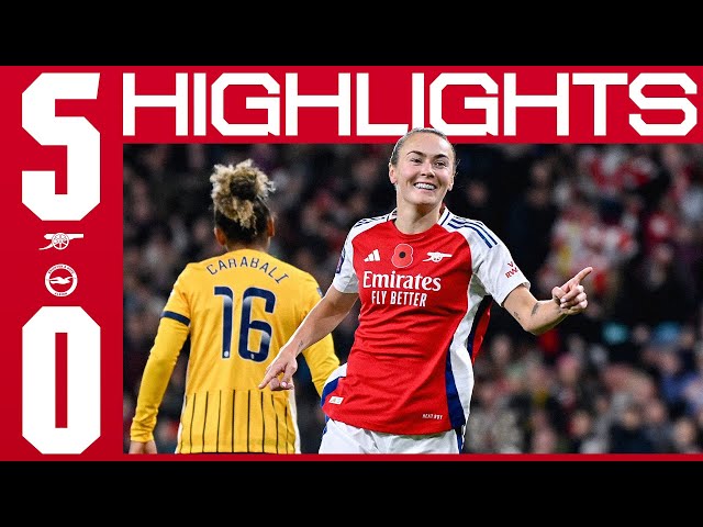 BIG WIN! | HIGHLIGHTS | Arsenal vs Brighton & Hove Albion (5-0) | Mead, Foord, Maanum, Hurtig, Russo