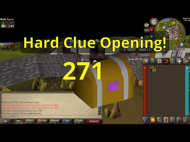 OSRS - 271 Hard Clue Caskets!  Big Collection Log Items! Old School RuneScape