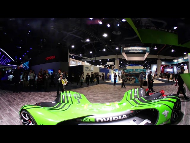 360° VIDEO CES 2018 - NVIDIA Roborace AI Driven Race Car Video # 1