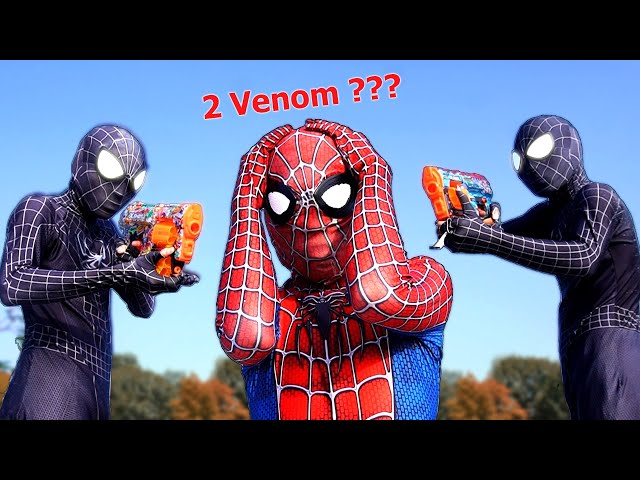 SUPERHERO's Story | Spider Man vs 2 Venom ?? ( Mansion Battle ) By FLife TV