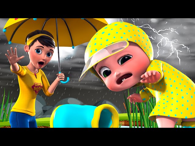 Rain, Rain, Go Away Nursery Rhyme With Lyrics - Cartoon Animation Rhymes & Songs for Children