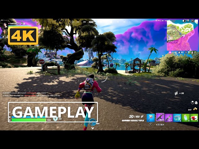 Fortnite Gameplay 4K (No Commentary)