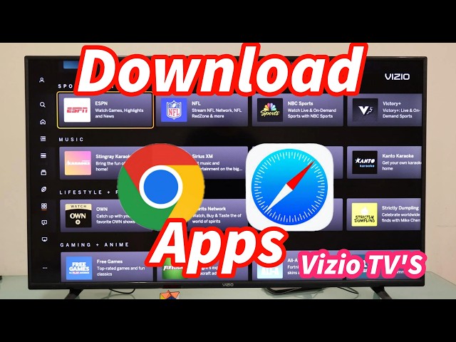 Vizio Smart TV'S: How To Use Google Browser (Download Apps?)