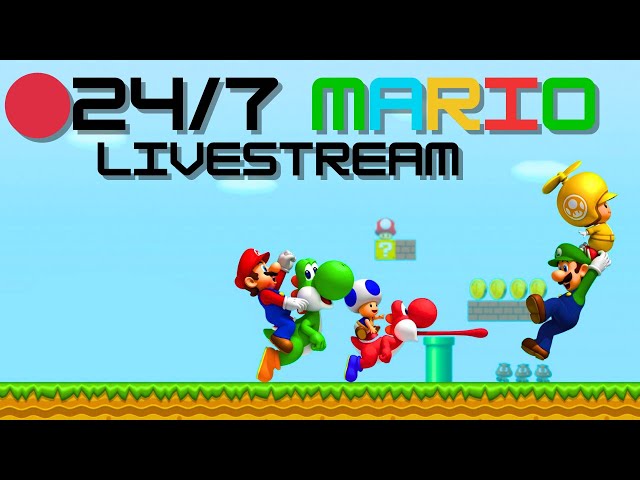 🔴 24/7 LIVE Mario Games Stream