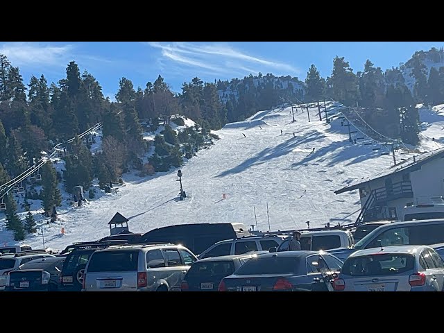 HOW MUCH SNOW REMAINS in Big Bear Lake, CA one week after the storm? January 4, 2021.