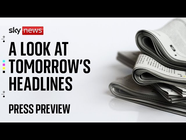 📰 Sky News Press Preview | Wednesday 20 November