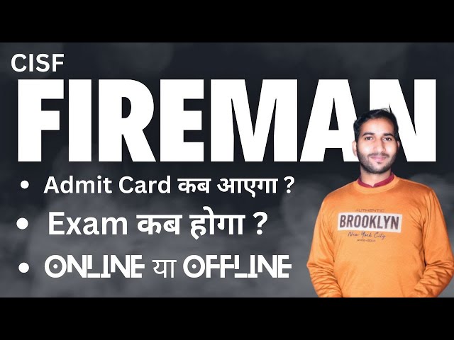 cisf fireman | cisf fireman exam date | cisf fireman exam date 2023