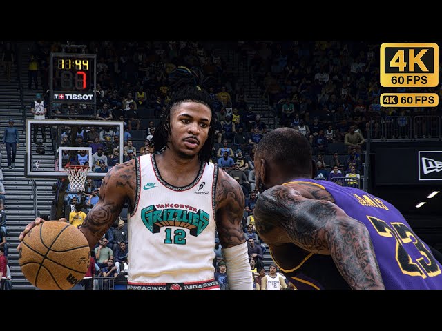 NBA 2K25 (PC): LAKERS vs GRIZZLIES | 4K HDR 60 FPS ULTRA REALISTIC GAMEPLAY