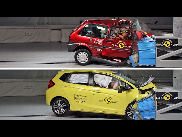 CRASH TEST Of 2 Cars Built 20 Years Apart