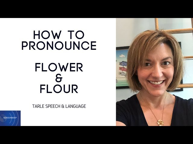 How to Pronounce FLOWER & FLOUR -  American English Homophone Pronunciation Lesson #learnenglish