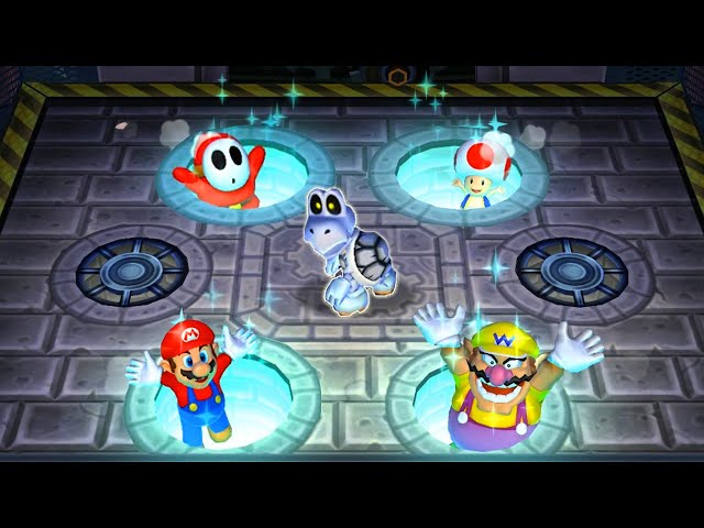 Mario Party 9 Minigames - Mario Vs Toad Vs Shy Guy Vs Wario (Master Difficulty)