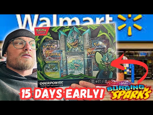 NEW Surging Sparks Ogerpon EX Boxes At Walmart 15 Days Early!