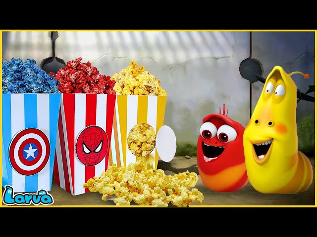 LARVA TUBA - Larva Superhero Popcorn | TOP 10 EPISODE | Cartoons for Kids | Larva Land