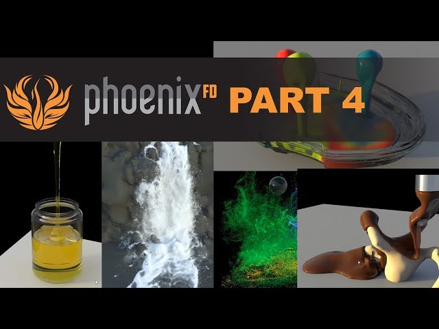 Phoenix FD. How to simulate coffee, honey, chocolate, blood, paint, ink and waterfall?