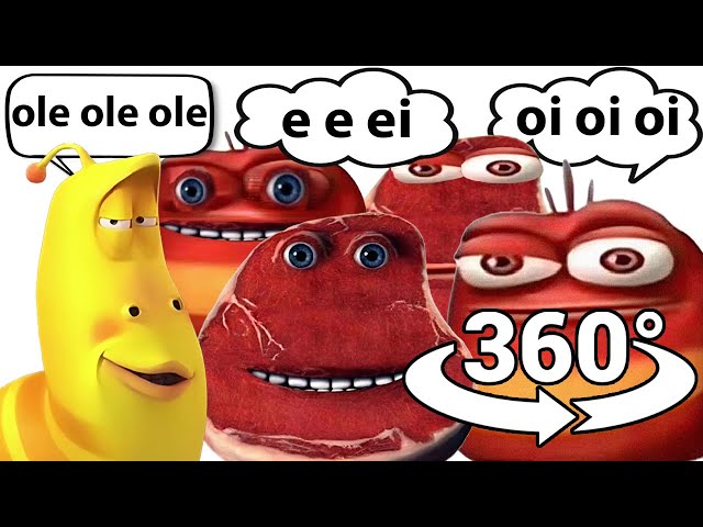 oi oi oi red larva vs e e ei i'm on vacation vs Yellow Larva VR 360°