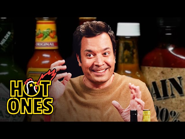 Jimmy Fallon Gets Spooked By Spicy Wings | Hot Ones