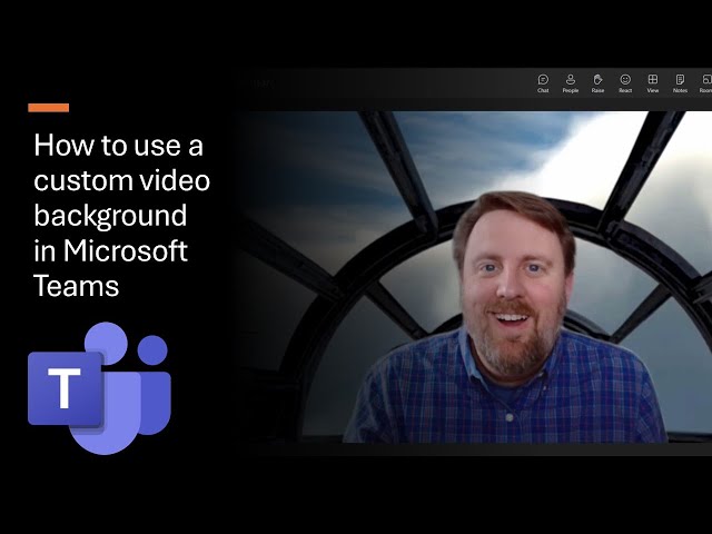 How to use a custom video background (mp4) in Microsoft Teams