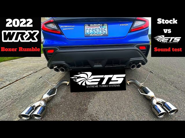 2022 WRX Muffler delete ETS exhaust install sound test vs stock boxer rumble is back!