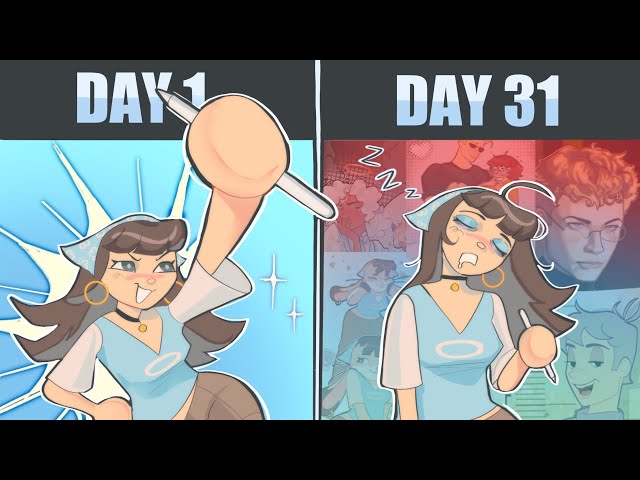 DRAWING FOR 31 DAYS STRAIGHT (cringetober art tour! speedpaint)