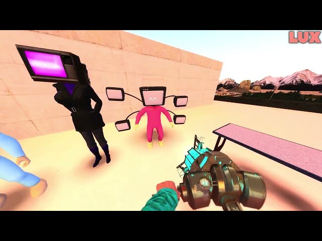 TV WOMAN LOVE TV MAN SUS! 19 vs SKIBIDI Toilets with HealthBars in Garry's Mod !