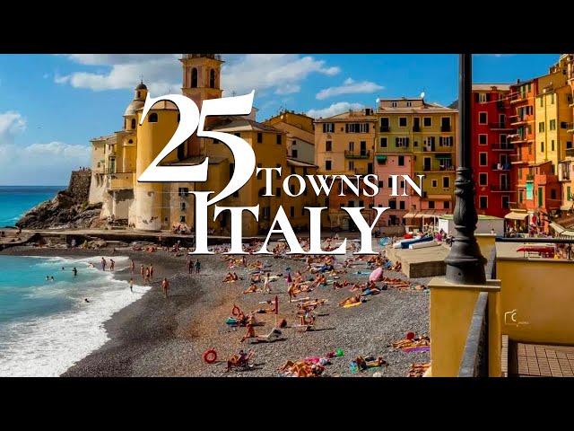 25 Most Beautiful Towns to Visit in Italy 4k 🇮🇹  | Italy Travel Guide