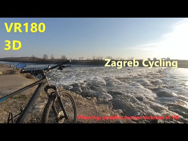 Suburban cycling in Zagreb 13.2.2022 | VR180 3D