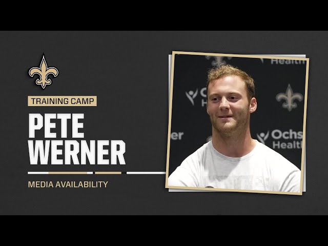 Pete Werner on Contract Extension, Defensive Standard | Saints Training Camp 2024