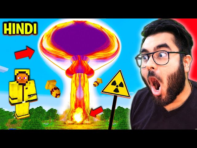 😎 OMG NUKES in MINECRAFT 😎 EXTREME EXPLOTIONS!!! | Hitesh KS