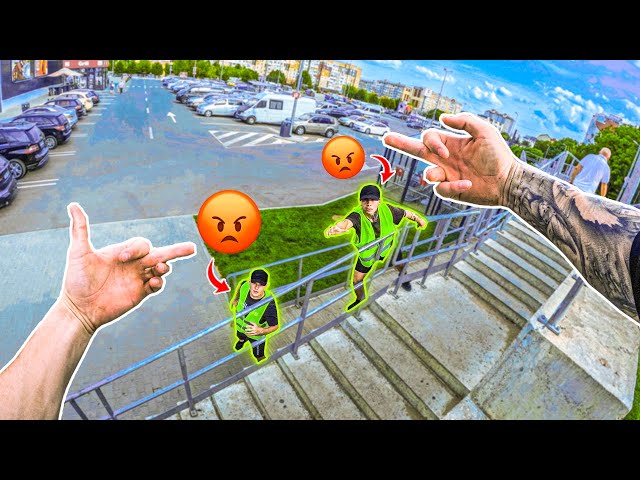 CRAZY SECURITY GUARD VS PRO PARKOUR ATHLETE 8.0! (EXTREME PARKOUR CHASE POV)