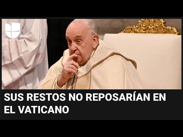 El papa Francisco confiesa que tiene listo su funeral: "La vejez no se maquilla"