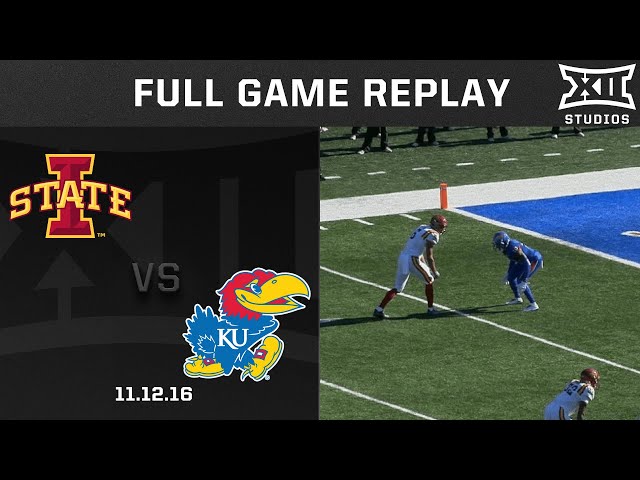 Iowa State vs. Kansas (11.12.16) Football Full Game Replay