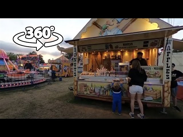 360 VR - Getting Some Donuts at Sandal Park Funfair