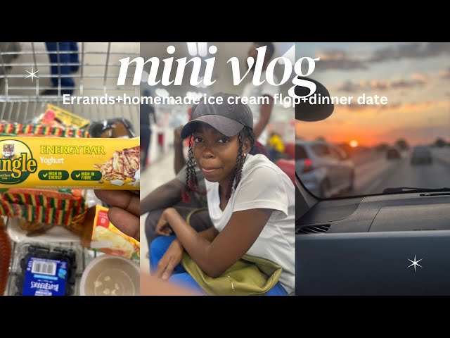 Mini vlog: Watch me attempt to make icecream at home |Shop with me|Namibian 🇳🇦YouTuber