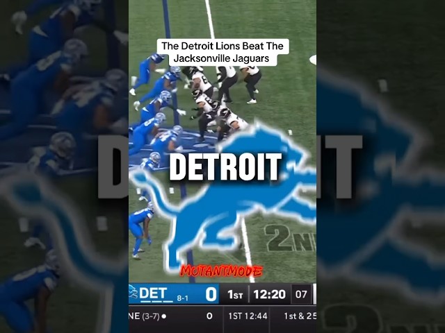 The Detriot Lions Beat The Jacksonville Jaguars! 😩😩#detroitlions #lions #jaguars #nflplayoffs