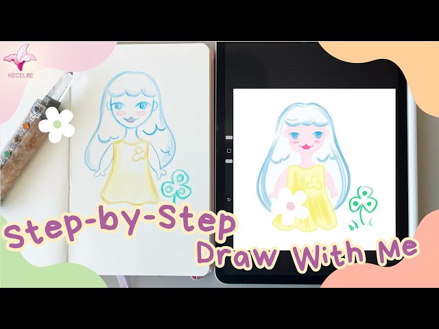 From Sketch to Digital ｜Drawing a Girl with Procreate