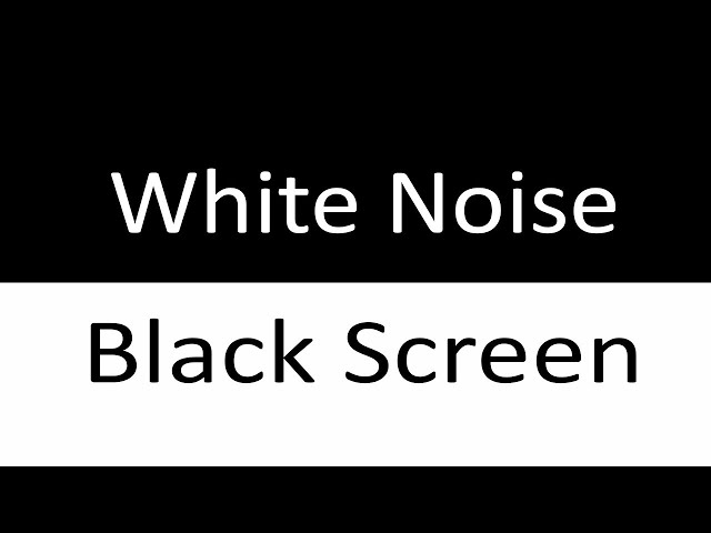 White Noise Black Screen | Perfect Background Sound for Studying, Relaxing, and Falling Asleep