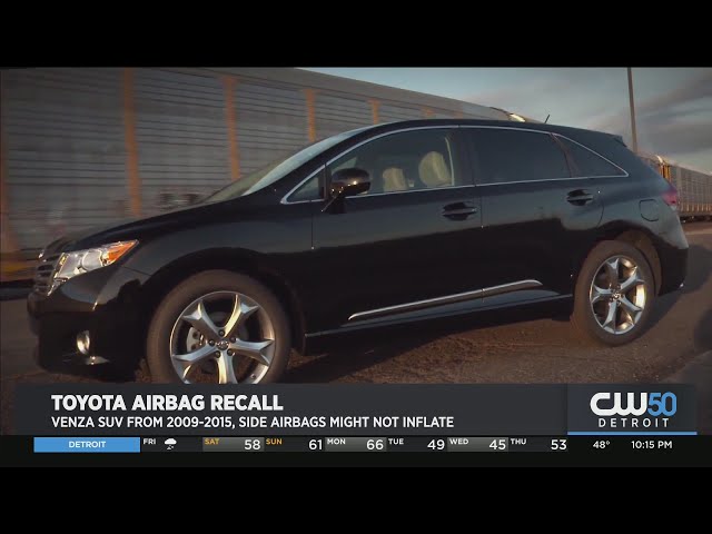 Toyota Recalls Venza SUVs To Fix Air Bag Wiring Problem