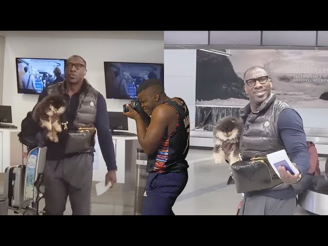 Shannon Sharpe Airport Video