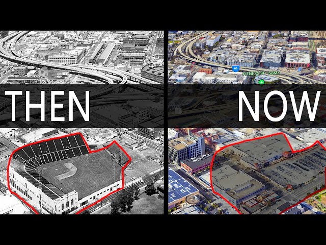 Demolished MLB Stadiums THEN & NOW - Matching Up Exact Location With Landmarks & Google Earth